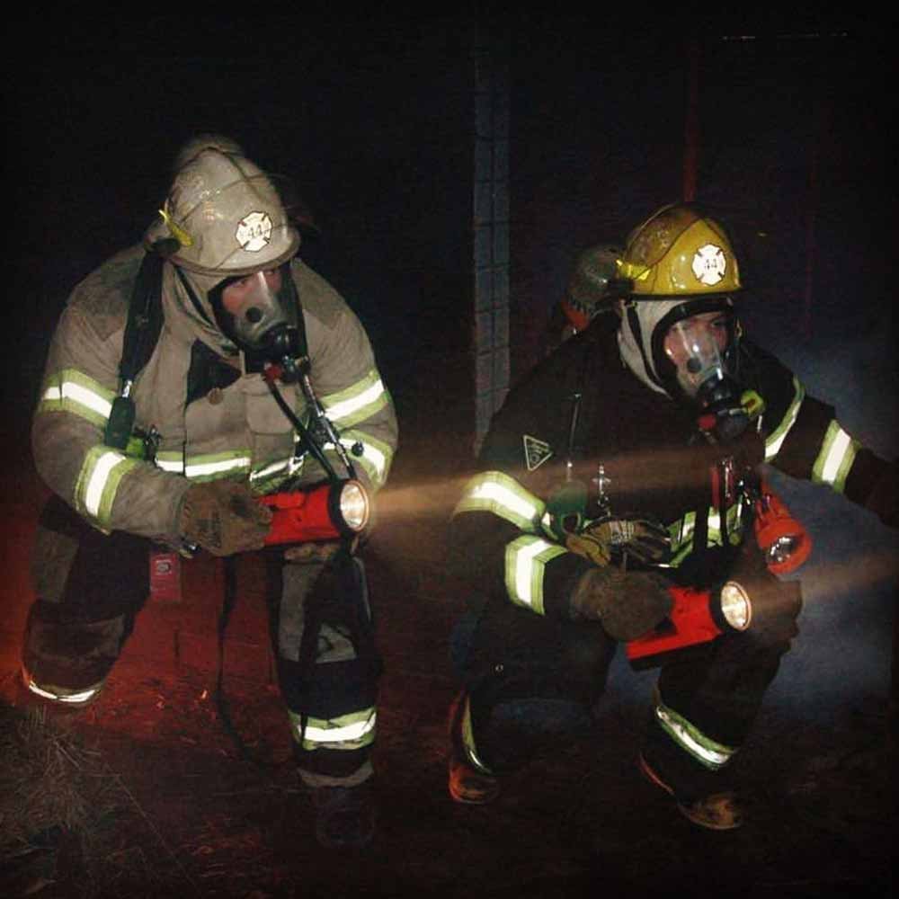 firefigthers using Lighthawk Gen II in the smoke