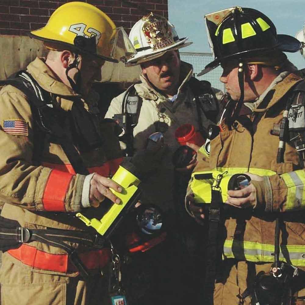 Lighthawk Gen II with firefighters